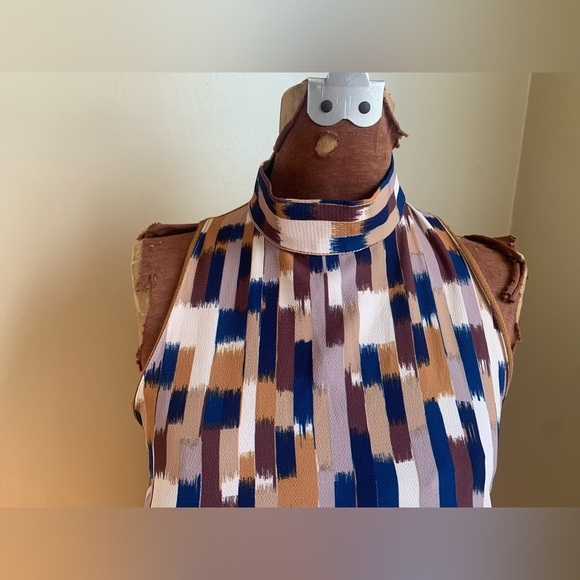 Zara blouse, sleeveless mock turtle neck shirt - Picture 2 of 6